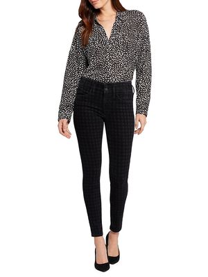 Women's Ami Houndstooth Skinny Jeans - Houndstooth - Size 0