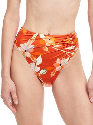 Women's Amore High-Waist Bikini Bottom - Spice - Size 6 - Spice - Size 6