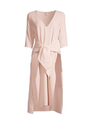 Women's Antonia Wrap Dress - Blush - Size XS - Blush - Size XS