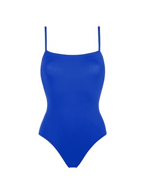 Women's Aquarelle One-Piece Swimsuit - Indigo - Size 8