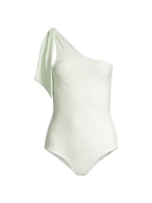 Women's Arrecife Embroidered One-Piece Swimsuit - Ivory - Size XS - Ivory - Size XS