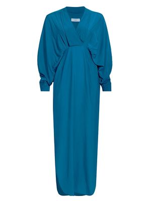 Women's Artista Plunge Wrap Maxi Dress - Blue Ii - Size XS - Blue Ii - Size XS