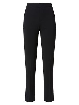 Women's Atelier Straight-Leg Cropped Trouser - Black - Size Medium - Black - Size Medium
