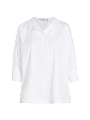 Women's Avisa Popover Tunic - White - Size 14 - White - Size 14