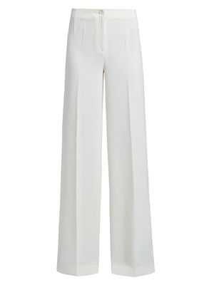 Women's Ayla Wde-Leg Trousers - Creme - Size 6