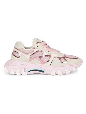 Women's B-East Mixed Media Sneakers - Blanc Rose - Size 7