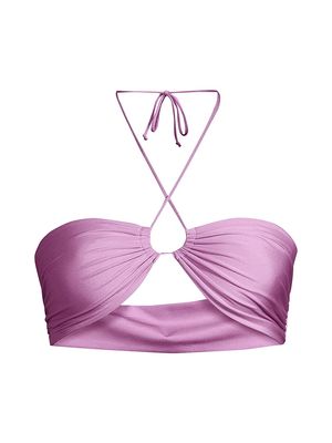 Women's Bahia Bikini Top - Lilac - Size XS - Lilac - Size XS