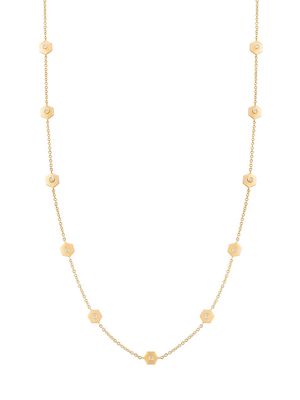 Women's Baia 18K Yellow Gold & 1.25 TCW Diamond Station Long Necklace - Yellow Gold - Yellow Gold