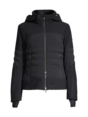 Women's Bansko Hooded Puffer Jacket - Black - Size 2 - Black - Size 2
