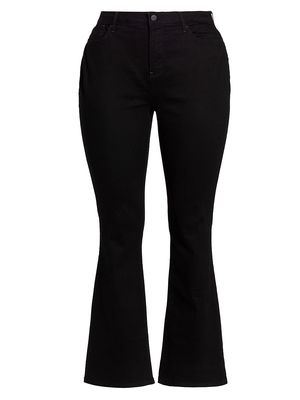 Women's Barbara Boot-Cut Jeans - Black - Size 14W - Black - Size 14W