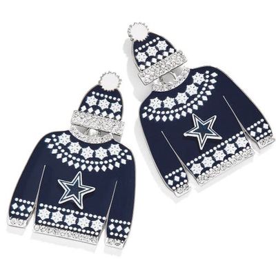 Women's BaubleBar Dallas Cowboys Sweater Earrings in Navy