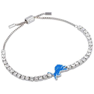 Women's BaubleBar Silver Detroit Lions Pull-Tie Tennis Bracelet