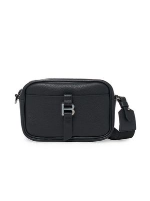 Women's Baxter Leather Camera Crossbody Bag - Black - Black