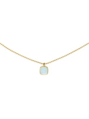 Women's Bea 14K Gold-Filled & Blue Agate Pendant Necklace - Gold - Gold