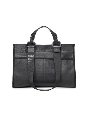 Women's Bedford Leather Tote Bag - Black - Black