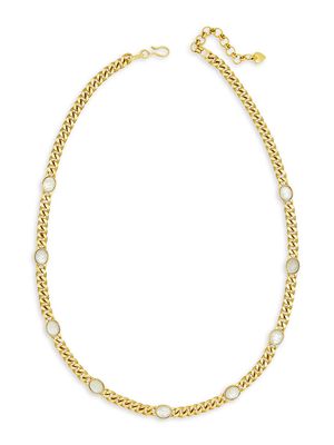 Women's Beetlejuice 24K Goldplated & Mother-Of-Pearl Long Necklace - Yellow Gold - Yellow Gold