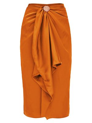 Women's Behati Midi Skirt - Rust - Size Small