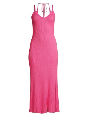 Women's Belinda Strappy Midi-Dress - Fuschia - Size Medium