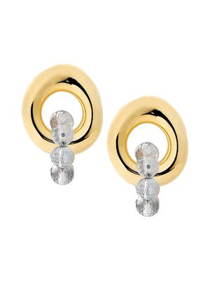 Women's Betty 24K-Gold-Plated & Glass Bead Drop Earrings - Yellow Gold - Yellow Gold