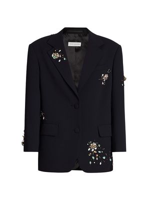 Women's Birdy Paillette-Embellished Jacket - Black - Size 6