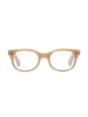 Women's Bixby 49MM Square Blue Light Reading Glasses - Matte Bone - Matte Bone