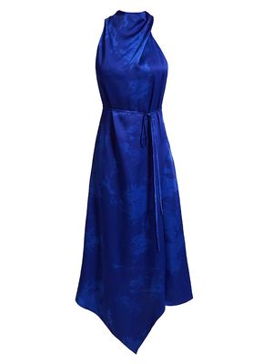 Women's Blake Handkerchief-Hem Sleeveless Dress - Azure - Size 12