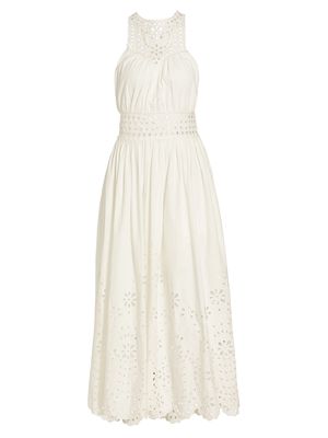 Women's Bloom Lilia Eyelet Maxi Dress - Off White - Size XS - Off White - Size XS
