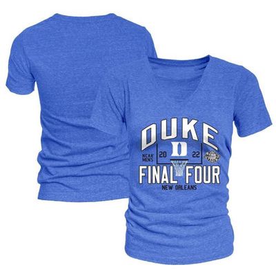 Women's Blue 84 Heathered Royal Duke Blue Devils 2022 NCAA Men's Basketball Tournament March Madness Final Four V-Neck T-Shirt in Heather Royal at
