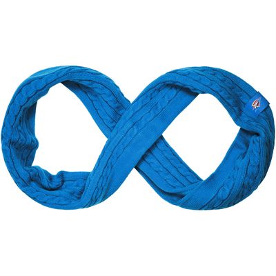 Women's Blue Oklahoma City Thunder Cable Knit Infinity Scarf