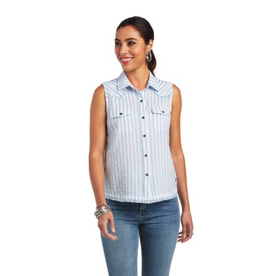 Women's Boom Shirt in Blue Stripe