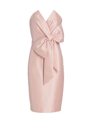 Women's Bow Cocktail Dress - Rose - Size 8