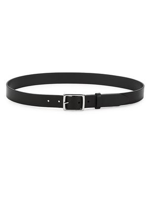 Women's Boyfriend Belt - Black - Size XS