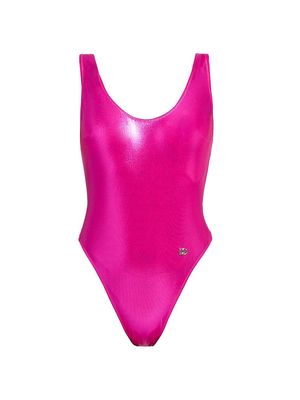 Women's Brinata One-Piece Swimsuit - Lamina Rosa Fuxia - Size XS