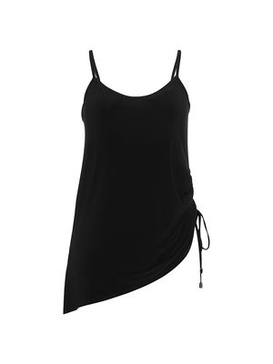 Women's Brynn Ruched Swimdress - Black - Size 16W - Black - Size 16W