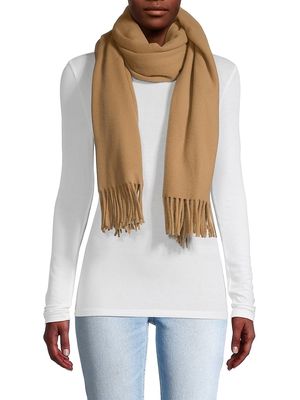 Women's Canada Wool Scarf - Dark Camel