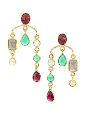 Women's Candies 24K-Gold-Plated & Multi-Gemstone Mobile Drop Earrings - Gold