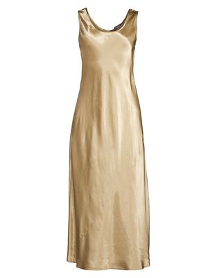 Women's Capua Satin Midi-Dress - Albino - Size 12