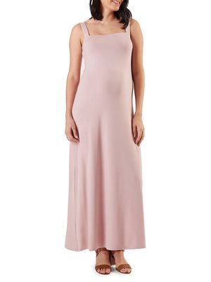 Women's Cara Maternity Maxi Dress - Dusty Rose - Size XL - Dusty Rose - Size XL