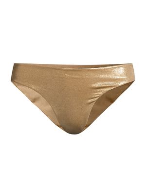 Women's Caribe Bikini Bottom - Gold - Size XS - Gold - Size XS