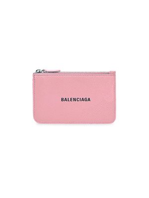 Women's Cash Large Long Coin and Card Holder - Pink Black