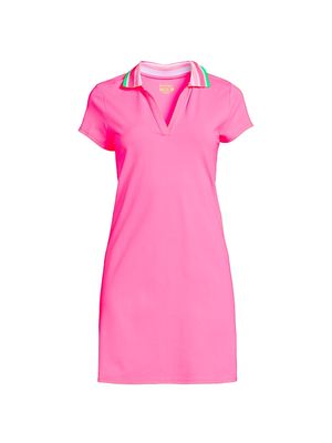 Women's Cayo Costa Active Polo Minidress - Roxie Pink - Size XXS