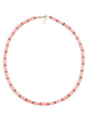 Women's Cecile Goldtone & Sea Bamboo Beaded Necklace - Pink