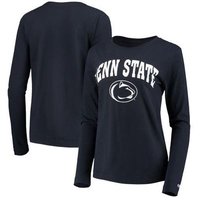 Women's Champion Navy Penn State Nittany Lions University Laurels Long Sleeve T-Shirt