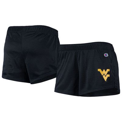Women's Champion Navy West Virginia Mountaineers Logo Mesh Shorts
