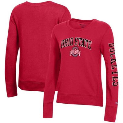 Women's Champion Scarlet Ohio State Buckeyes University 2.0 Fleece Sweatshirt