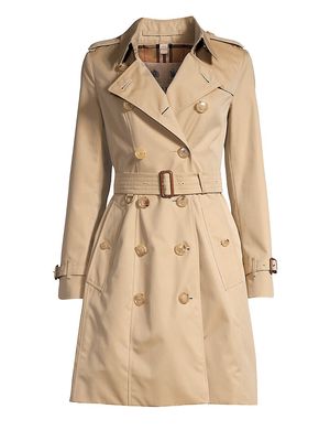 Women's Chelsea Belted Double-Breasted Coat - Honey - Size 16