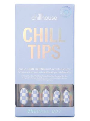 Women's Chill Tips Checked Out Press-On Nails