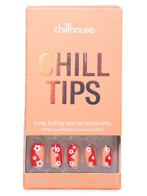Women's Chill Tips Devil Wears Florals Press-On Nails