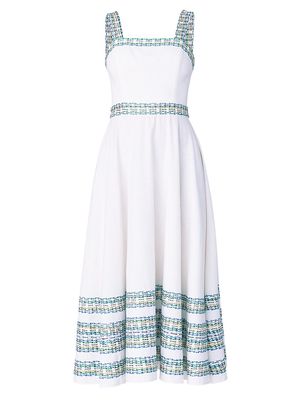 Women's Christina Fit & Flare Midi-Dress - Ivory - Size 0