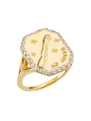 Women's Classics Cielo 18K-Gold-Plated & Cubic Zirconia Ring - Gold - Size 7 - Gold - Size 7